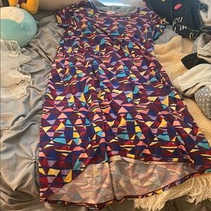 LuLaRoe Red and Blue Casual Sundress